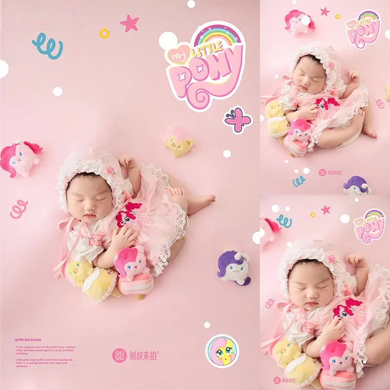Baby Girl Little Pony Theme Set - Newborn Photography Props - Image 5